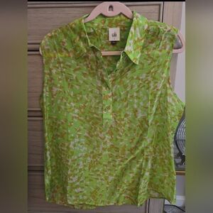 CAbi Shine Top Size L NWOT